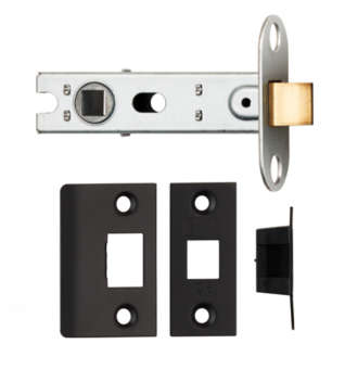 Bolt Through Tubular Latch Black