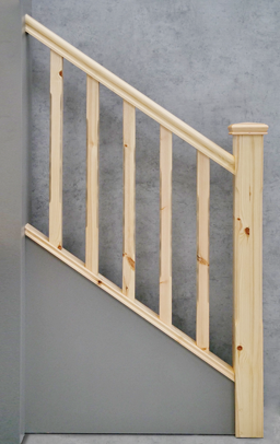 pine chamfered spindle