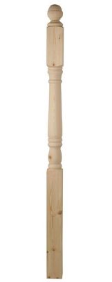 pine standard newel