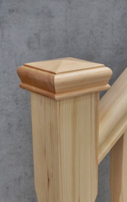 Pine Pyramid Newel Cap