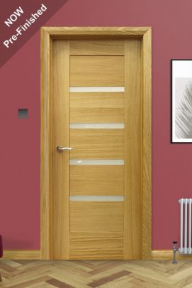 Shaker Vision Panel White Oak Door (40mm)