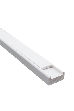 White Primed Baserail 4.2m (41mm infill)